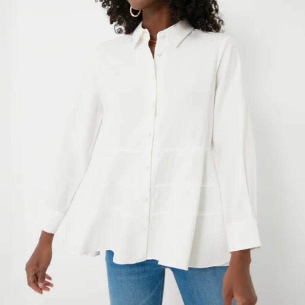 Pomander Place White Ashlen Blouse